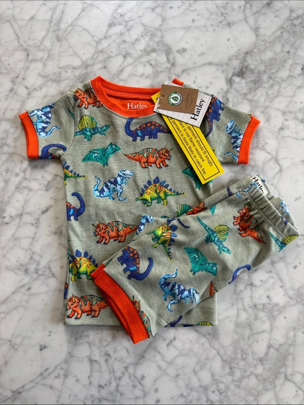NEW WITH TAGS Hatley Short Sleeves + Shorts Pajama Set Size 2
